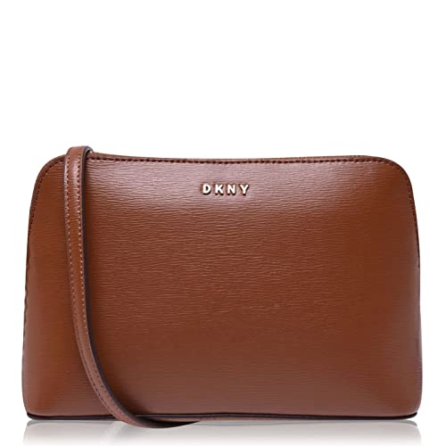 DKNY Women's Bryant Dome Bag with an Adjustable Chain Strap in Sutton Leather Crossbody, Caramel von DKNY