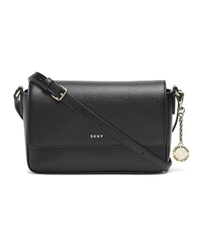 DKNY Damen Bryant-md Flap Xbody Crossbody, Black Gold, Einheitsgröße EU von DKNY