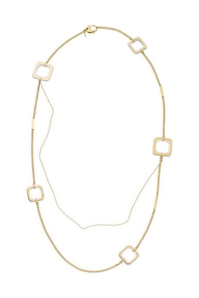 DKNY Collier Damen, aus Edelstahl, verschiedene Kettenarten, 80cm lang, Karabiner, Gold von DKNY