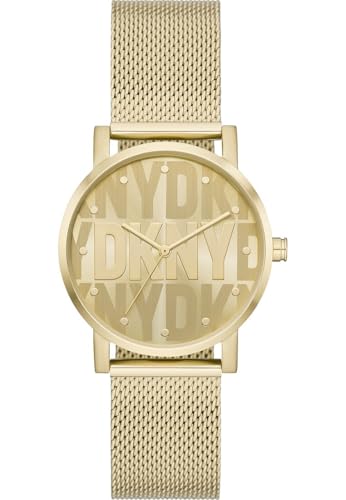 DKNY Damen Analog Quarz Uhr mit Edelstahl Armband NY6692 von DKNY