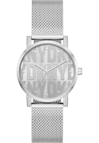 DKNY Damen Analog Quarz Uhr mit Edelstahl Armband NY6693 von DKNY