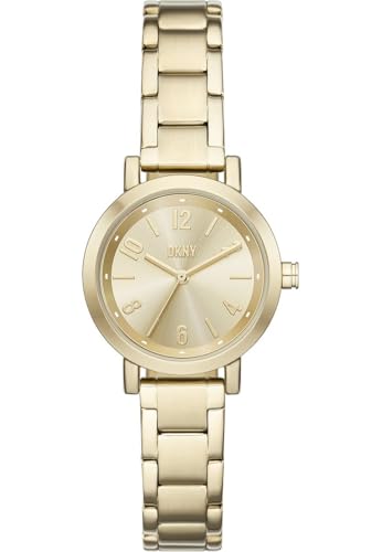 DKNY Damen Analog Quarz Uhr mit Edelstahl Armband NY6694 von DKNY