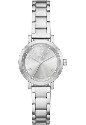 DKNY Damen Analog Quarz Uhr mit Edelstahl Armband NY6695 von DKNY