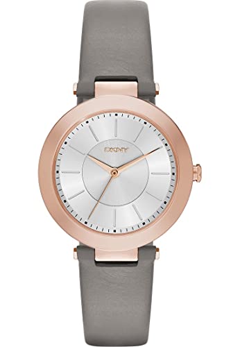 DKNY Damen Analog Quarz Uhr mit Leder Armband NY2296 von DKNY