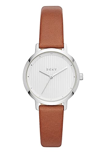 DKNY Damen Analog Quarz Uhr mit Leder Armband NY2676 von DKNY