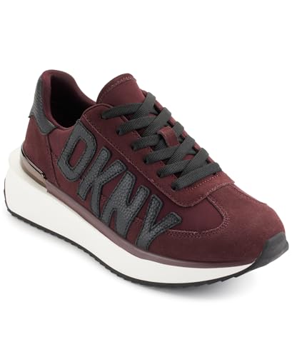 DKNY Damen Arlan Lace-Up Sneaker, Red, 37.5 EU von DKNY