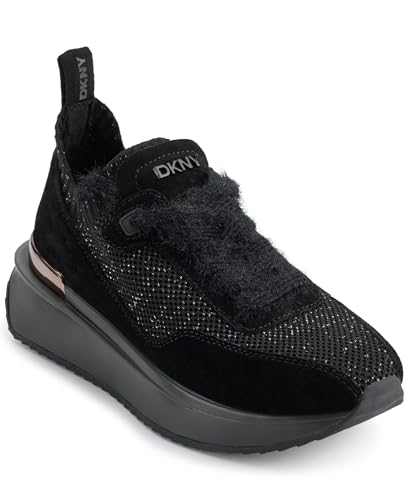 DKNY Damen Aveline-Lace Up Sneaker, Black, 36 EU DKNY Damen Aveline-Lace Up Sneaker, Black, 36 EU von DKNY