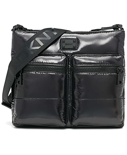 DKNY Damen Avia Crossbody Umhängetasche, schwarz/schwarz von DKNY