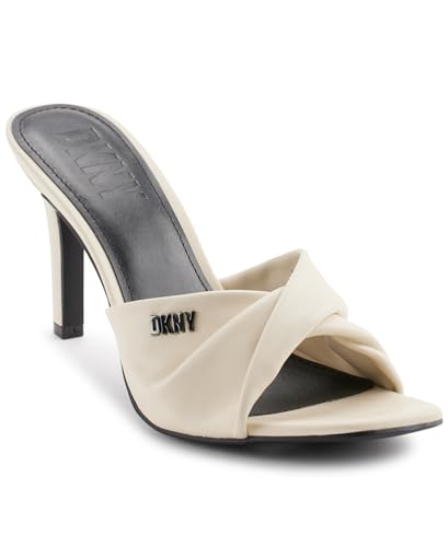 DKNY Damen Badu Mid Heeled Sandal, Bone, 39 EU von DKNY