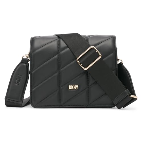 DKNY Damen Bodhi Square Crossbody, Schwarz/Gold von DKNY