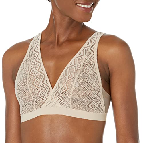 DKNY Damen Bralette aus Reiner Spitze BH, Cashmere, X-Large von DKNY