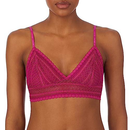 DKNY Damen Bralette aus Spitze BH, Undurchsichtige, Festival Fuchsia, S von DKNY