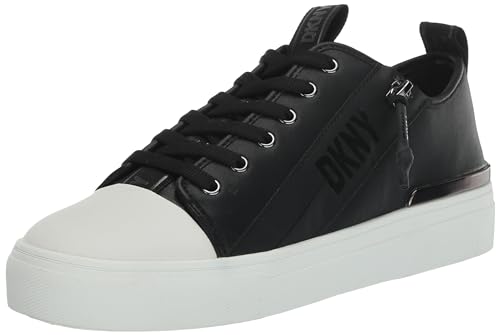 DKNY Damen Chaney Lace-Up Sneaker, Black, 37 EU von DKNY