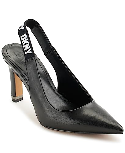 DKNY Damen Cian Leather Slingback Pump, Black/White, 36 EU von DKNY