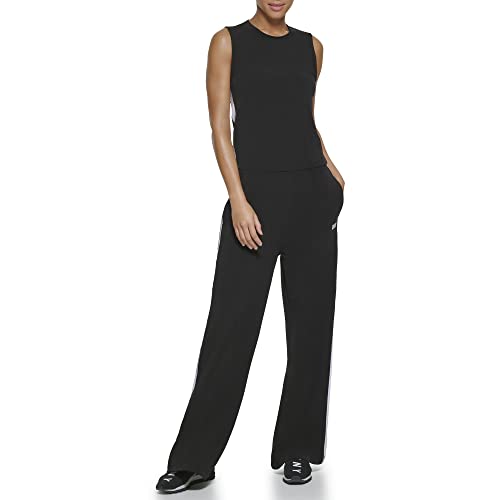 DKNY Damen Sport Jumpsuit Overall, Schwarz, Large von DKNY