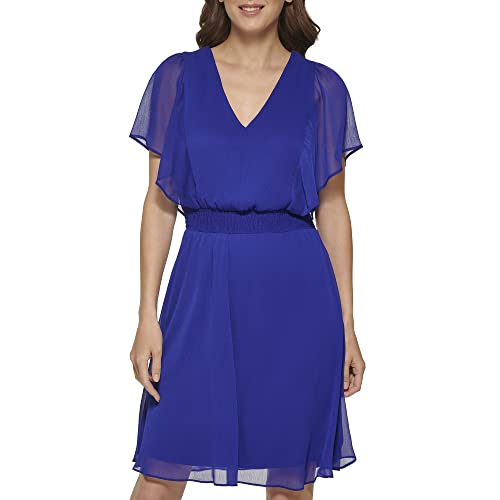 DKNY Damen Dd2gi65a-ax3-12 Kleid, Blau (Berry Blue), 42 von DKNY