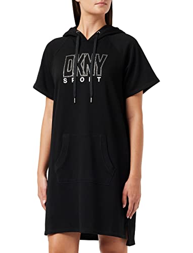 DKNY Damen Dkny Sport Women's Casual Dress, Schwarz, S EU von DKNY
