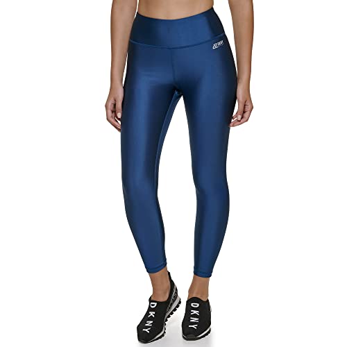 DKNY Damen Dkny Sport Women's High Shine High Waist 7/8 Tight Leggings, Poseidon, XXS EU von DKNY