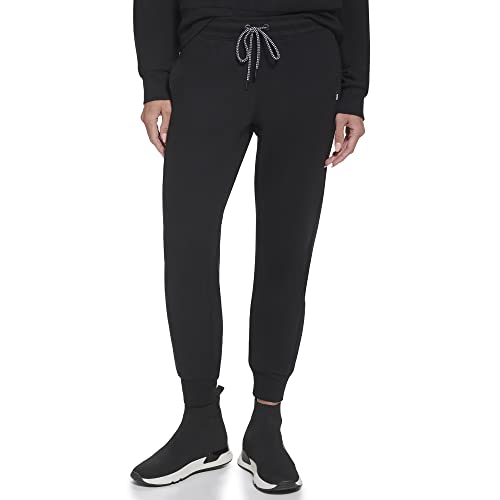 DKNY Damen Dkny Sport Women's Mirror Logo Relaxed Jogger W/Side Panel Sweatpants, Schwarz, M EU von DKNY