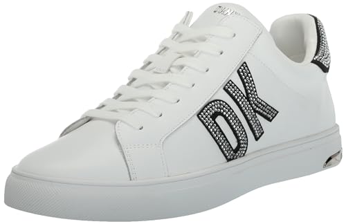 DKNY Damen Everyday Comfortable Abeni-Lace Up Snea Sneaker, Weiß/Transparent, 39 EU von DKNY