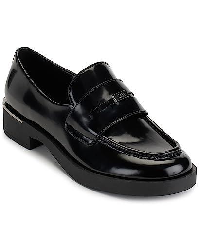 DKNY Damen Ivette Penny Loafer, Black, 38.5 EU von DKNY