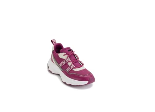 DKNY Damen Justine Lace Up Sneaker, Berry/Pebble, 36 EU von DKNY