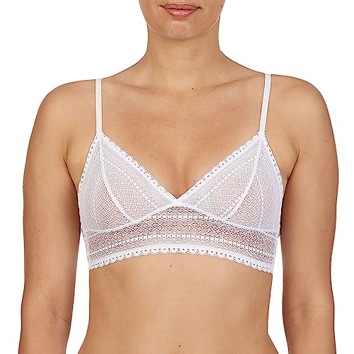 DKNY Damen Lace Bralette BH, Weiß, X-Large von DKNY