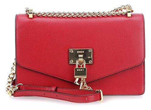 DKNY Damen Lg Umhängetasche, Hellrot/Gold Elissa Large DKNY Damen Lg Umhängetasche, Hellrot/Gold Elissa Large von DKNY