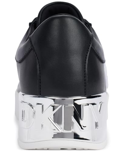 DKNY Damen Maben Varsity-LACE Sneakers, Black, 39.5 EU von DKNY