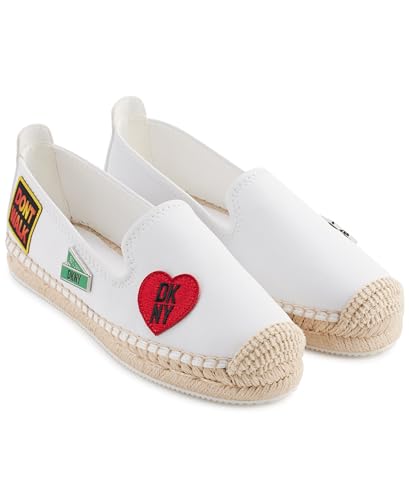 DKNY Damen Mally City Signs-Espadrille Platform, Bright White, 36 EU von DKNY