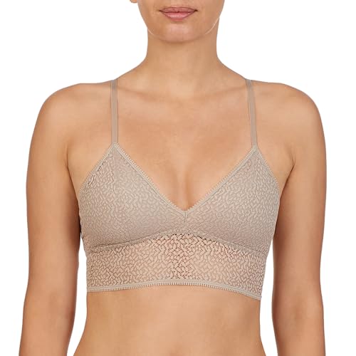 DKNY Damen Modern Lace Racerback Longline Bralette BH, champagnerfarben, small von DKNY