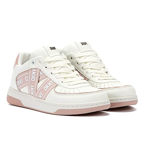 DKNY Damen Olicia-Lace up Sneakers, Pale WHT/Lotus, 36 EU von DKNY