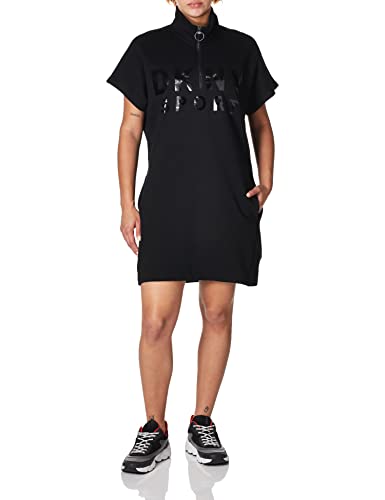 DKNY Sport Women's Logo Casual Dress, Black, Medium von DKNY