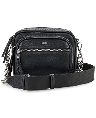 DKNY Damen R22ezf26-bsv-mittel Crossbody Handtaschen, Schwarz/Silber von DKNY