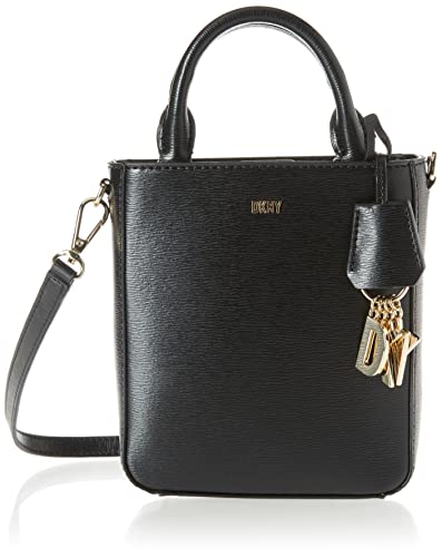 DKNY Damen R22ezt86-bgd-klein Crossbody Handtaschen, Schwarz/Gold von DKNY