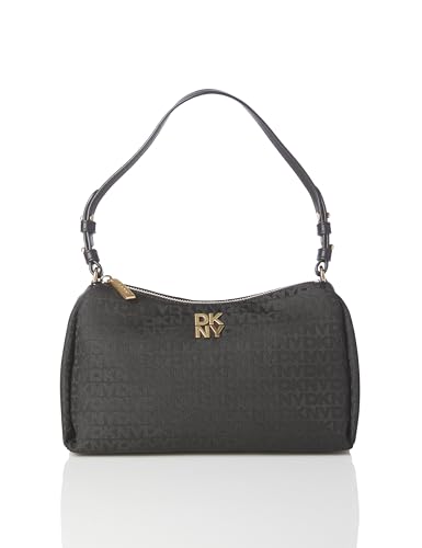 DKNY Damen Remy Printed Shoulder Bag Tragetasche, Jet Black/Black Combo von DKNY