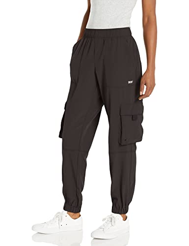 DKNY Damen Sport Cargo Utility Trainingshose, Schwarz, X-Groß von DKNY