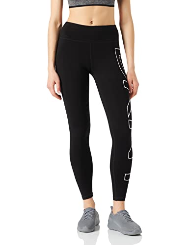 DKNY Damen Sport Women's High Waist 7/8 Lenght W/Overlap Logo Leggings, Schwarz, S DKNY Damen Sport Women's High Waist 7/8 Lenght W/Overlap Logo Leggings, Schwarz, S von DKNY