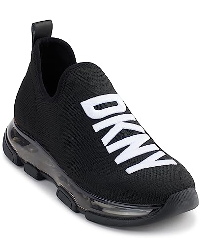 DKNY Damen Tambre Soft Slip On Sneaker, Black/White, 37 EU von DKNY