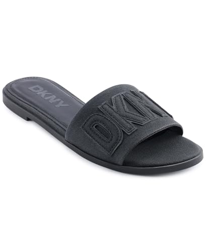 DKNY Damen Willow-Flat Slide Sandal, Black, 40.5 EU DKNY Damen Willow-Flat Slide Sandal, Black, 40.5 EU von DKNY