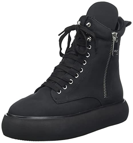 DKNY Damen Women's Womens Shoes Aken Sneaker Boot W/Inside Zip, Black, 38.5 EU von DKNY