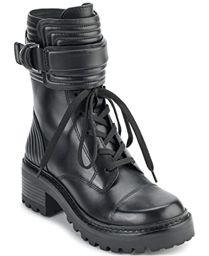 DKNY Damen Women's Womens Shoes Basia Combat Boot, Black, 39 EU von DKNY