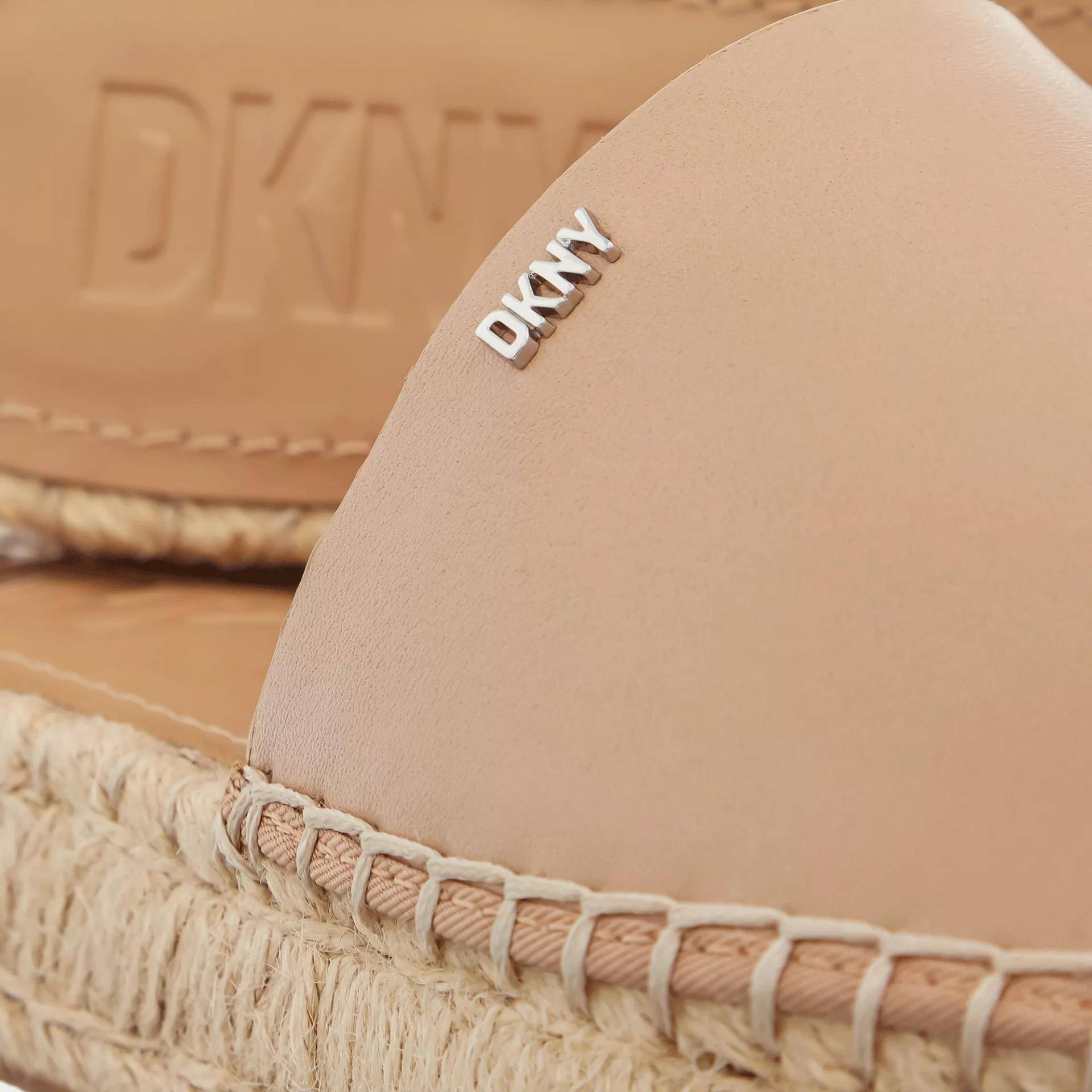 DKNY Espadrilles - Camillo Platform Slide Espadrille - Gr. 41 (EU) - in Beige - für Damen von DKNY