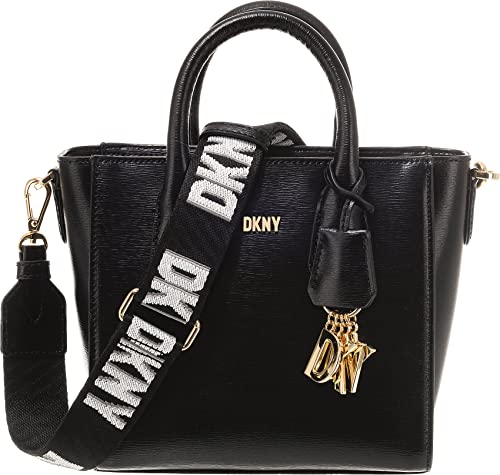 DKNY Girl's Women's Valery Small, One Size Satchel, Black/Gold von DKNY