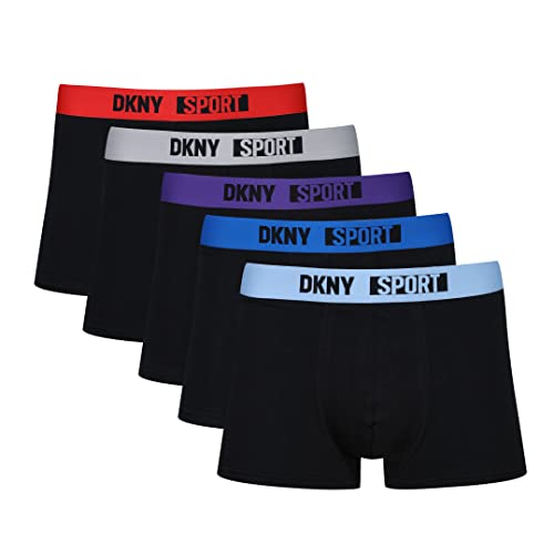 DKNY Herren Calzoncillos Tipo Bóxer para Hombre En Color Negro | Tejido de Mezcla de Algodón Supersuave de Alta Calidad Boxershorts, Black, von DKNY