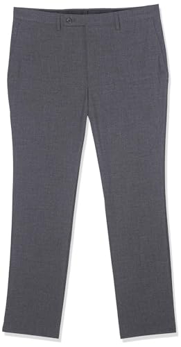 DKNY Herren Klassische Hose, anthrazit massiv, 38W / 34L von DKNY