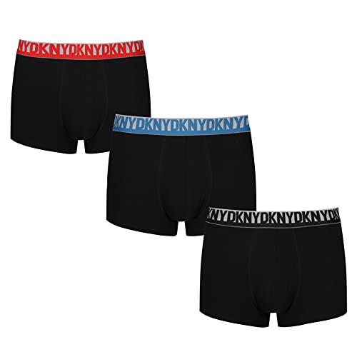 DKNY Herren Mens Cotton Boxer Shorts Boxershorts, Black, XL von DKNY