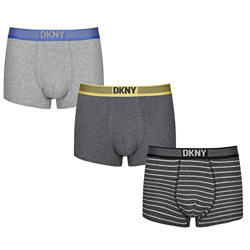 DKNY Herren Mens Cotton Boxer Shorts Boxershorts, Striped, M von DKNY