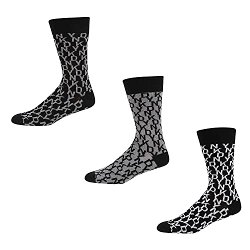 DKNY Herren Socken, Schwarz, Einheitsgröße (3er Pack) von DKNY