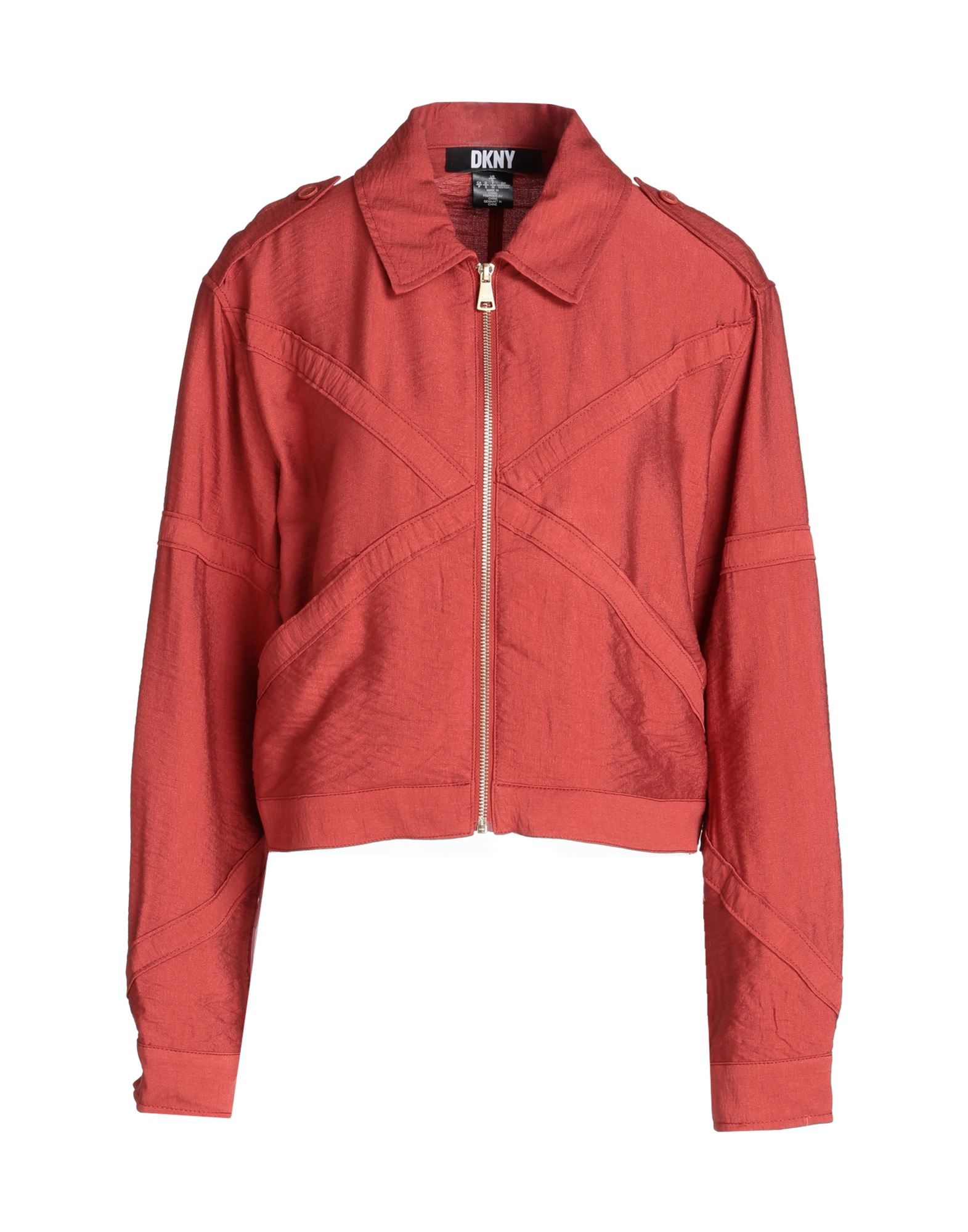 DKNY Jacke & Anorak Damen Ziegelrot von DKNY